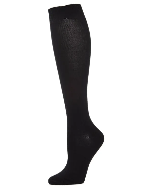 Bamboo Blend Solid Knit Knee High Socks by Me Moí (CLEARANCE) sold by Great Sox product image thumbnail 2