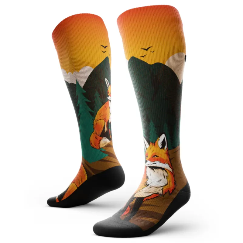 Outway's "Zero Fox " Knee High Compression Socks sold by Great Sox