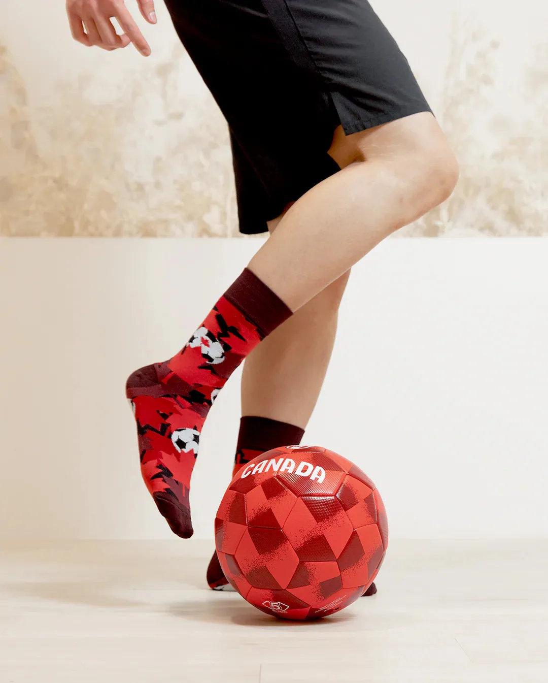 "True North Soccer" Cotton Crew Canadian Socks by Uptown Sox - Large sold by Great Sox product image thumbnail 3