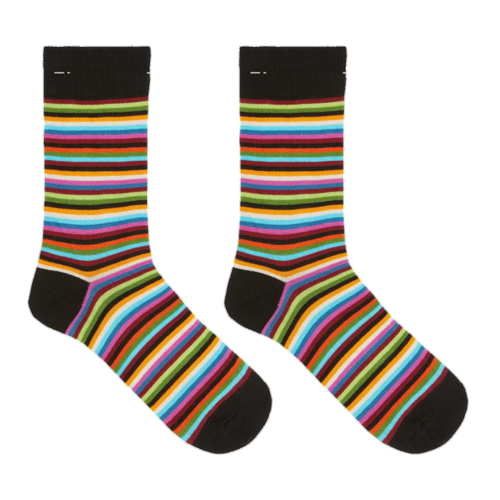 "Classic Stripe" Cotton Crew Socks by Hot Sox - Medium sold by Great Sox