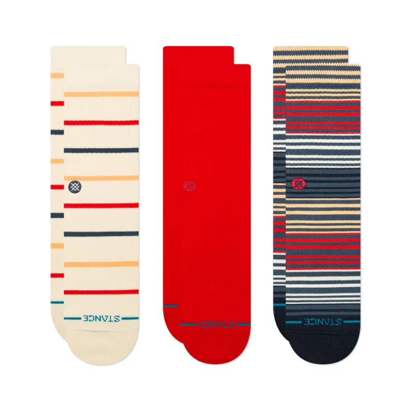 Stance "Boardwalk 3 Pack" Combed Cotton Socks made by Stance
