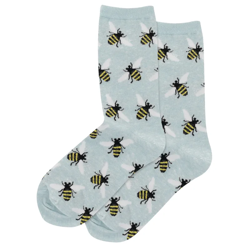 Hot Sox "Bee's Knees" Cotton Dress Socks - Medium sold by Great Sox