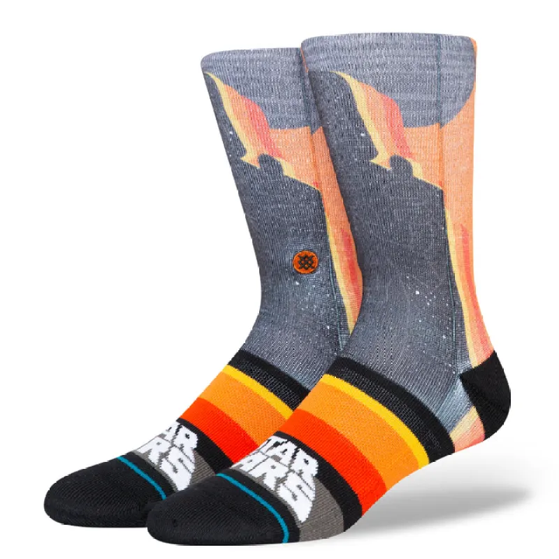 Stance x Star Wars "Darth By Jaz" Polyester Blend Crew Socks made by Stance