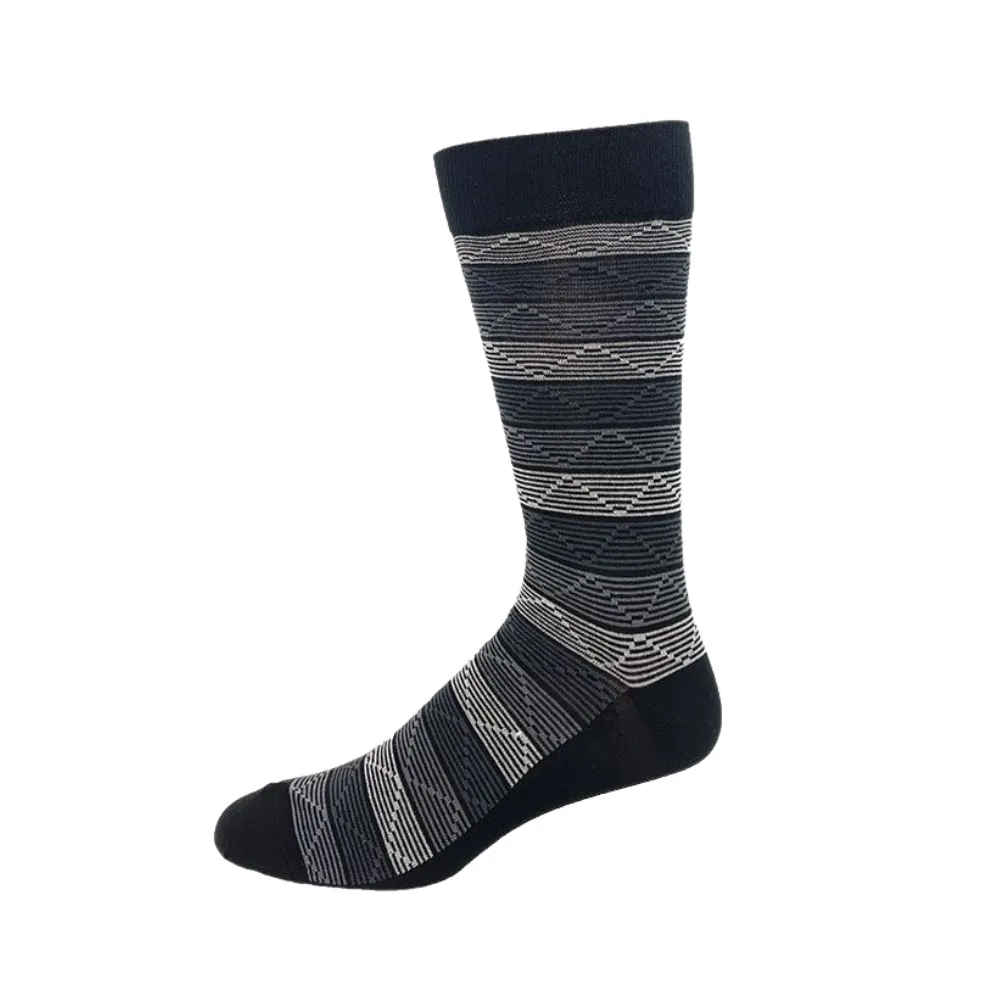 "Stripe Plaid" Bamboo Socks by Vagden - Large sold by Great Sox product image thumbnail 2
