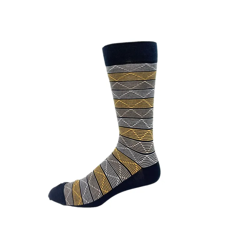"Stripe Plaid" Bamboo Socks by Vagden - Large sold by Great Sox