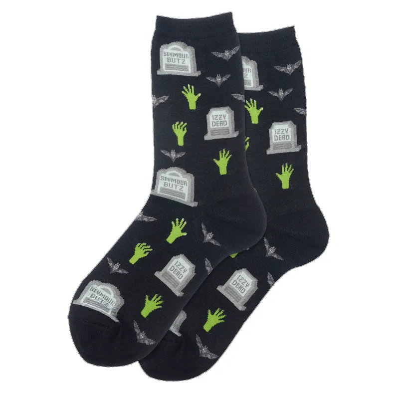 "Gravestones" Crew Socks by Hot Sox - Large made by Hot Sox
