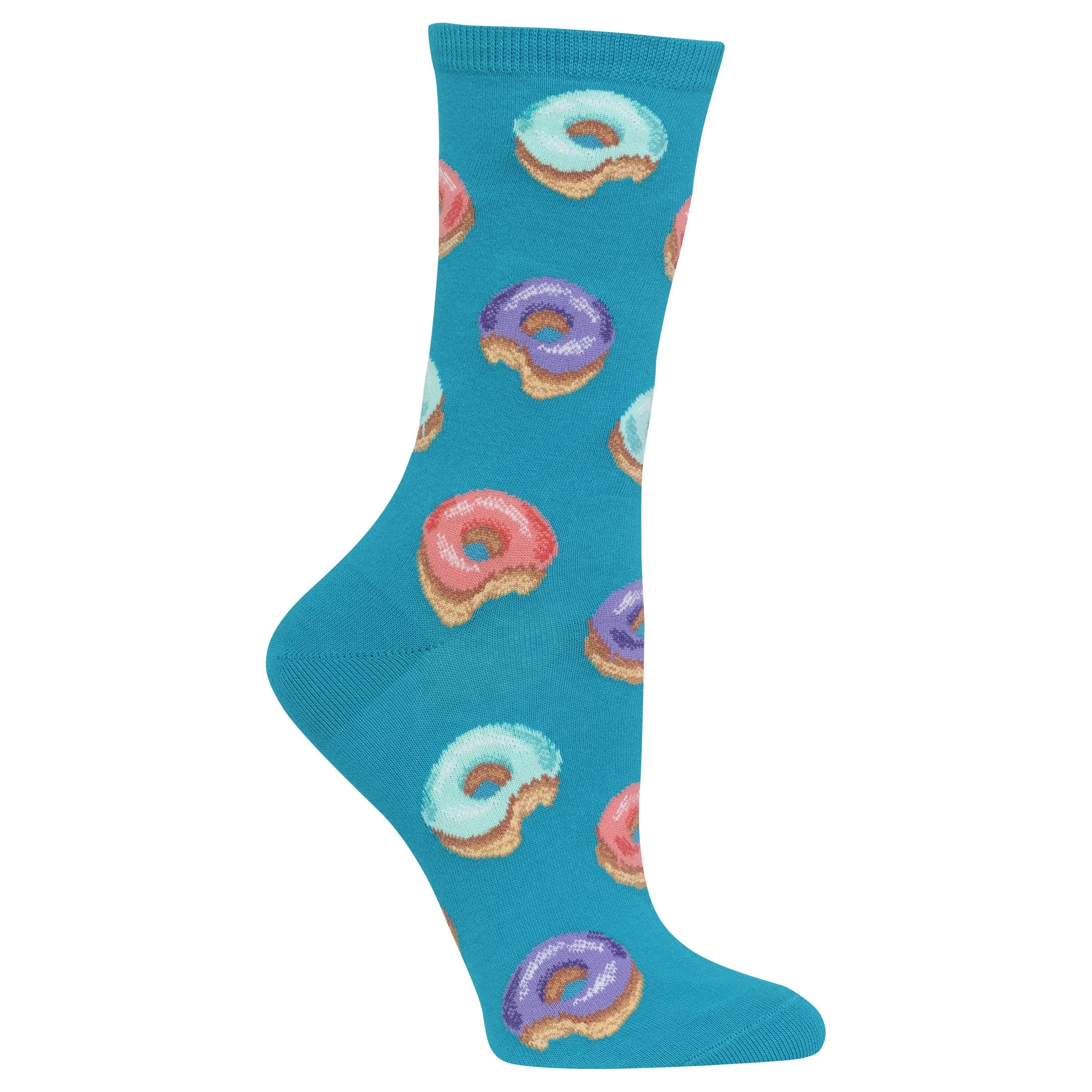 "Donut" Cotton Dress Crew Socks by Hot Sox - Medium sold by Great Sox