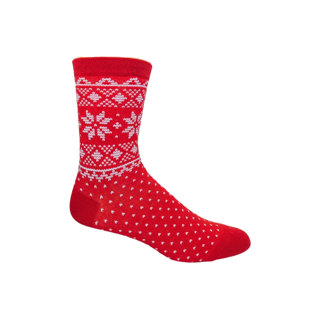 "Christmas Sweater" Cotton Dress Crew Socks by YO Sox - Medium sold by Great Sox product image thumbnail 4
