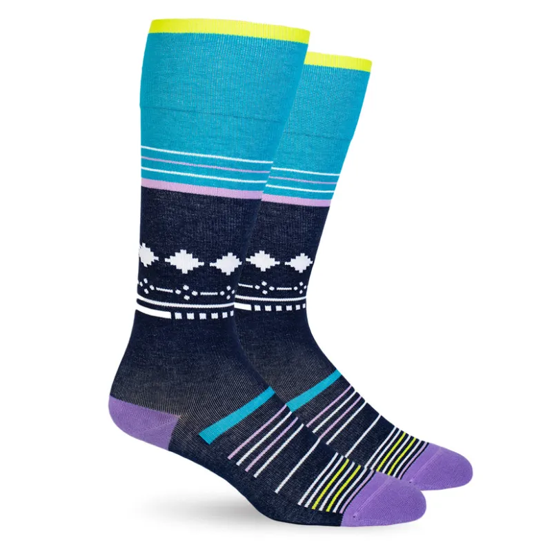 Dr. Segal Blue Stars Cotton Energy Compression Socks - 15-20mmHg made by Great Sox