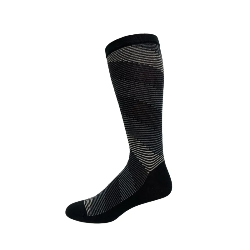 Cotton Dress "Diagonal Stripe" Diabetic Socks by Wellness - Large sold by Great Sox