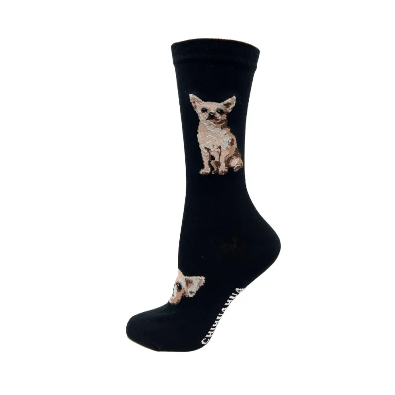 "Chihuahua" Cotton Socks by Crazy Toes made by Great Sox