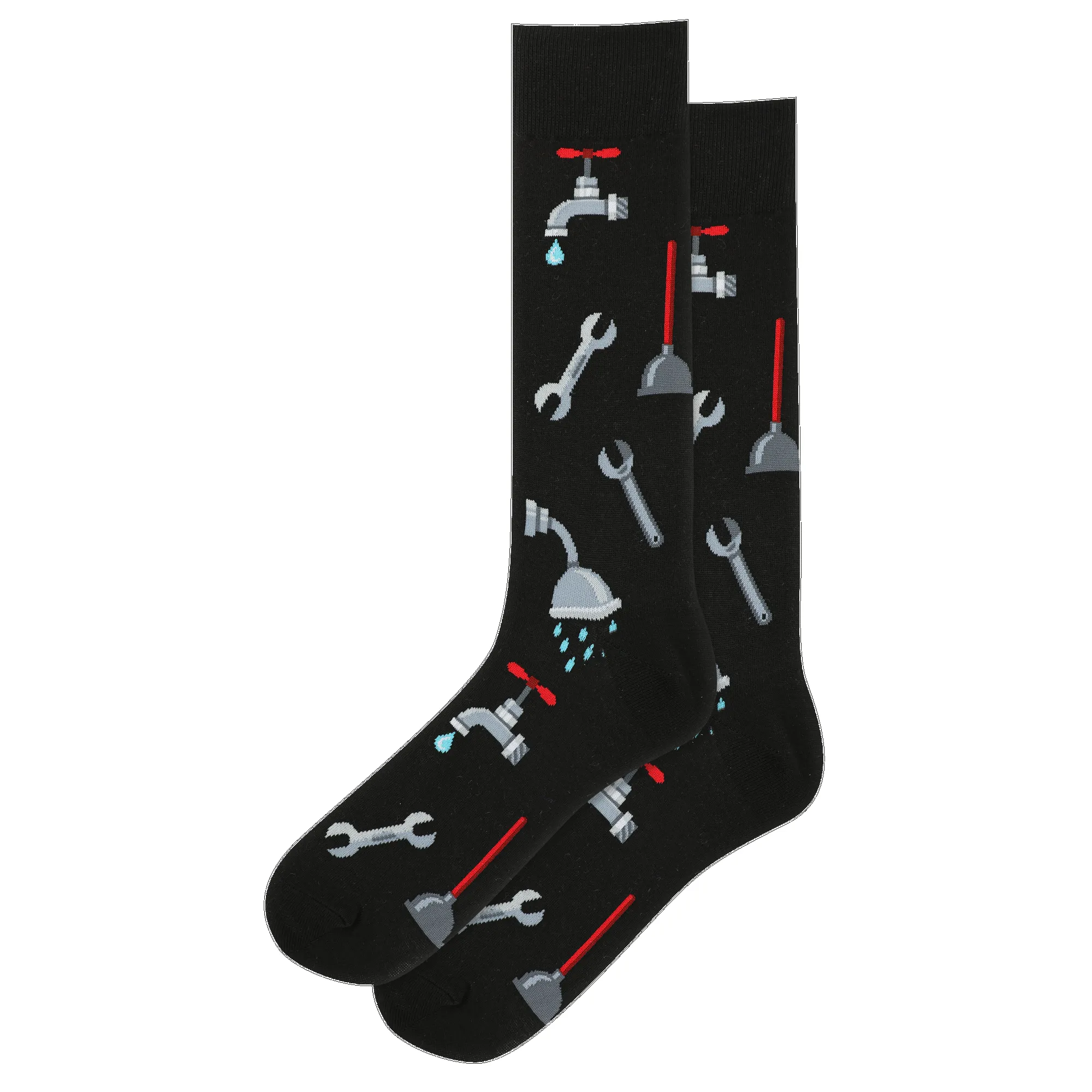 "Plumber" Crew Socks by Hot Sox - Large sold by Great Sox