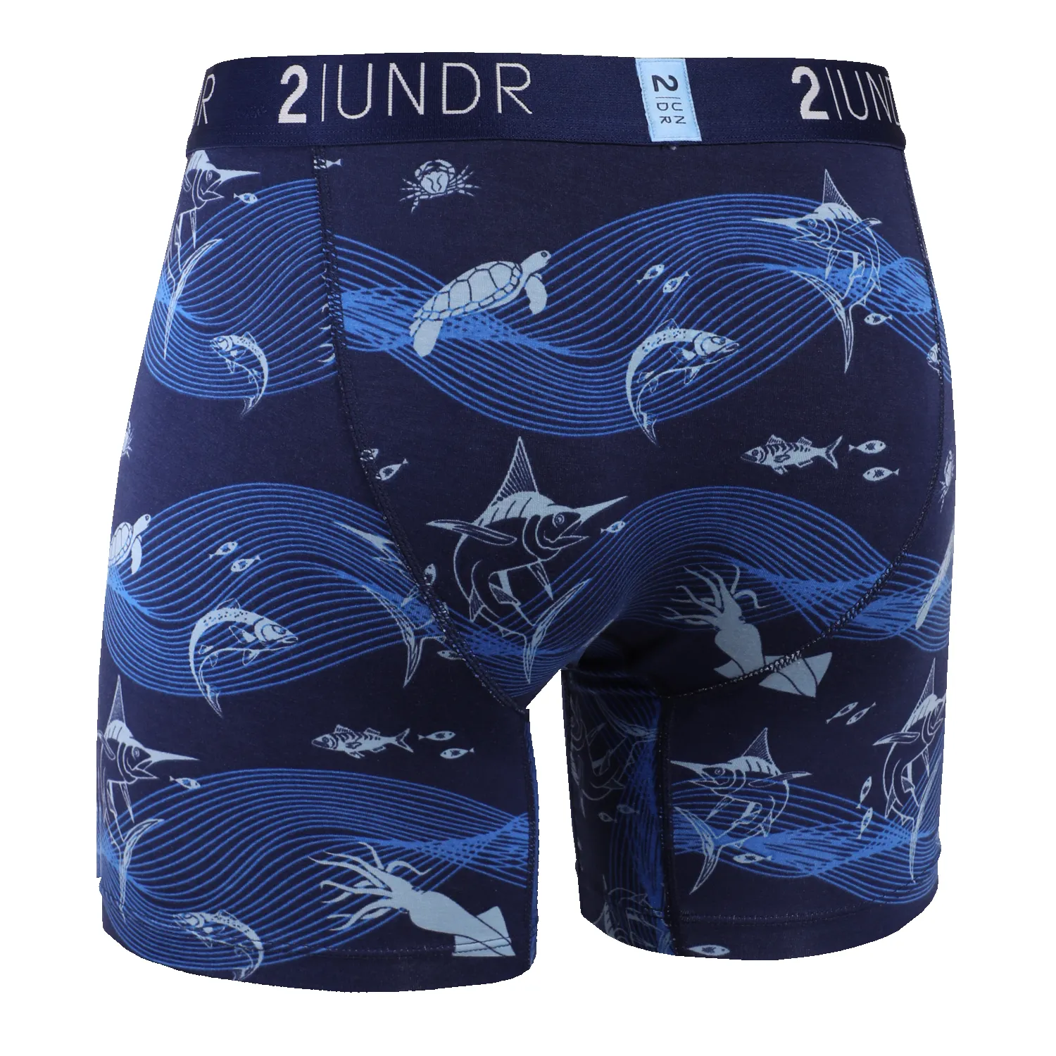2UNDR Day Shift 6" Boxer Brief - Deep Sea sold by Great Sox product image thumbnail 2