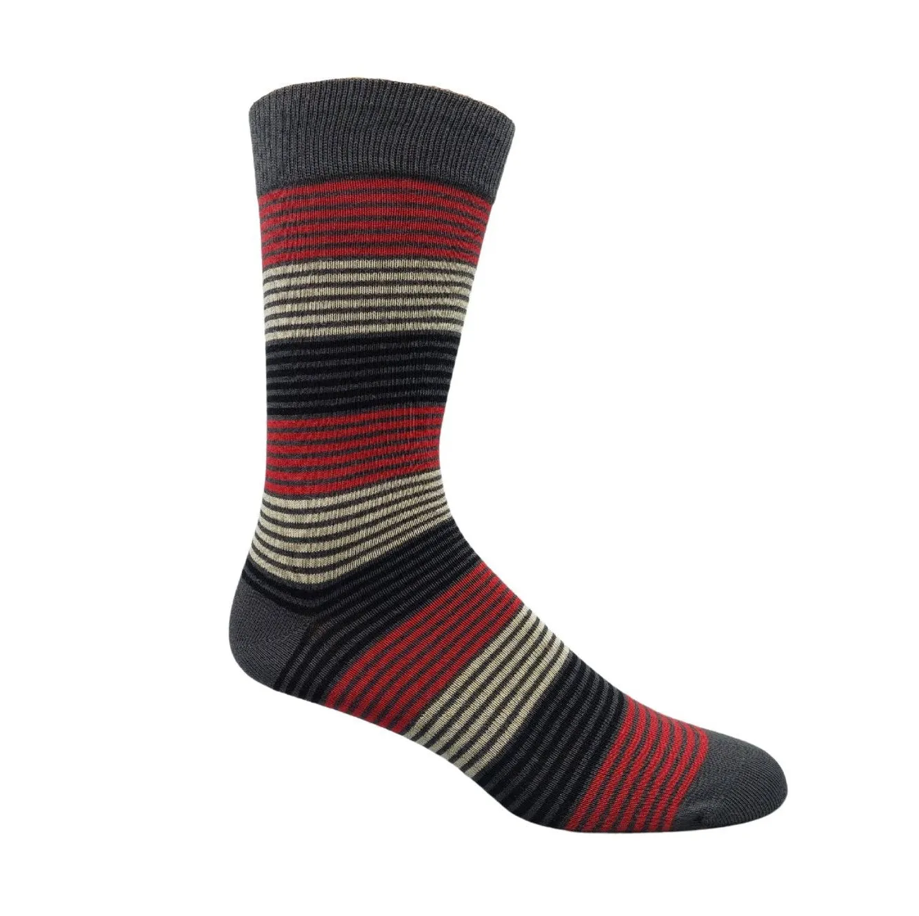 Multi Stripe Cotton Dress/Casual Socks (CLEARANCE) sold by Great Sox product image thumbnail 3