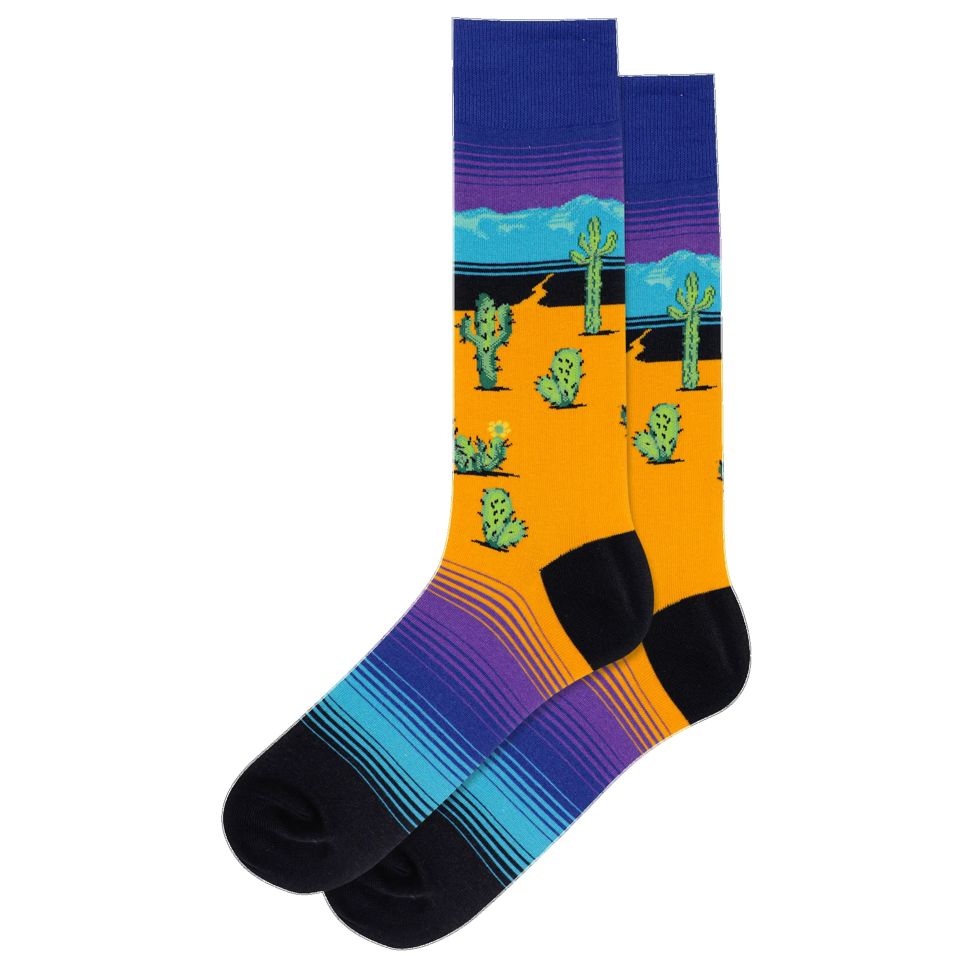 "Desert Scenic" Crew Socks by Hot Sox - Large - SALE sold by Great Sox