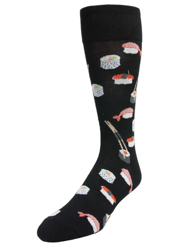 "Sushi" Bamboo Crew Socks by Me Moí - Large made by Great Sox