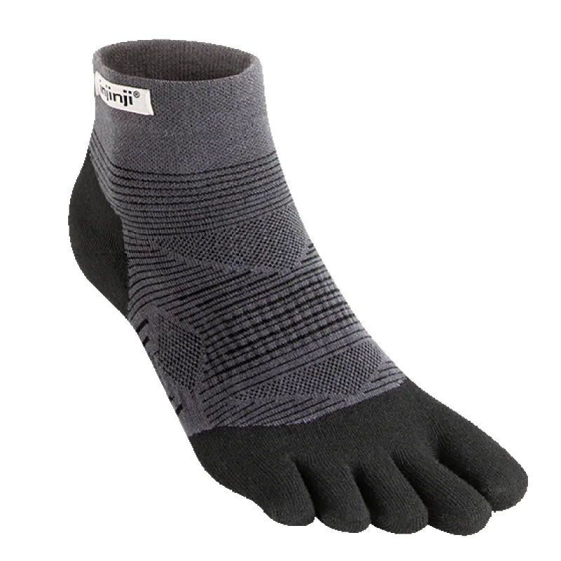 Run Lightweight Mini Crew Ankle Socks - by Injinji made by Great Sox