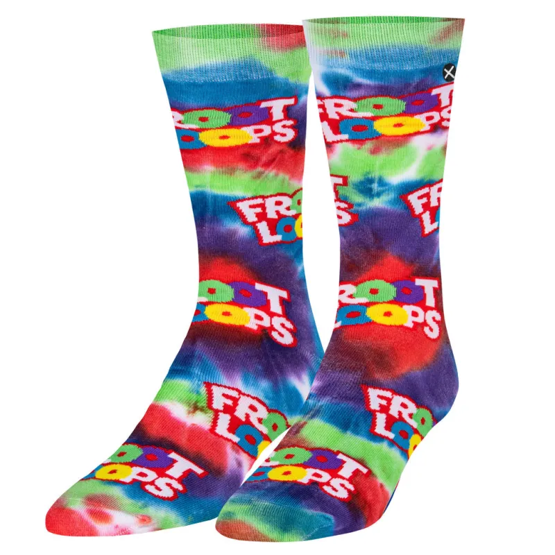 "Froot Loops" Cotton Crew Socks by ODD Sox made by Odd Sox
