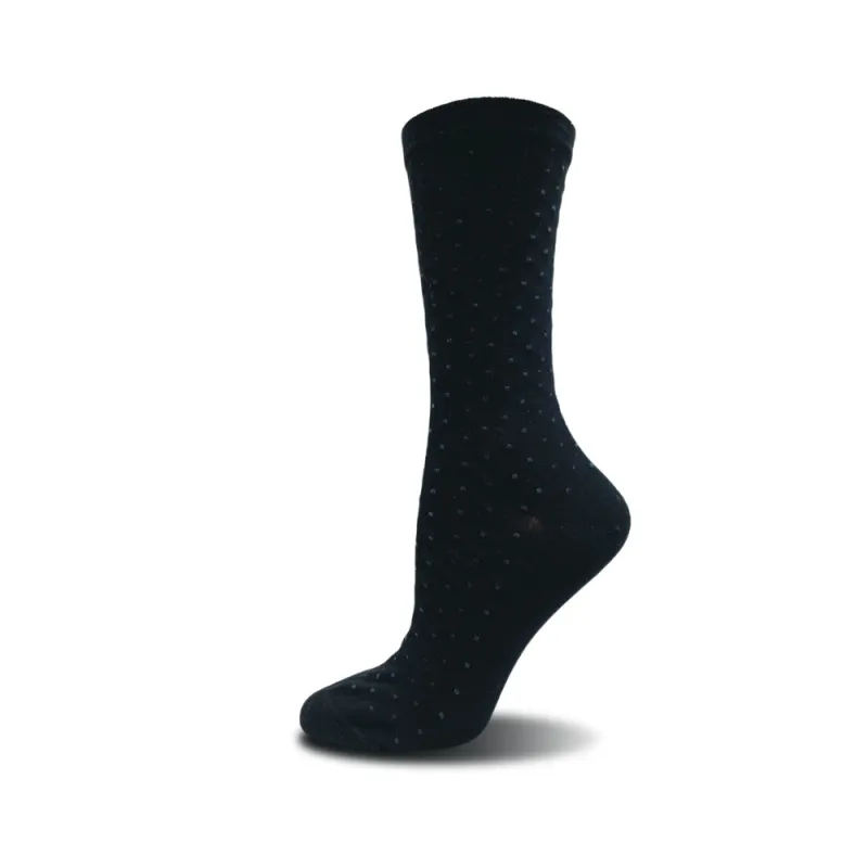 Bamboo Dress "Mini-Dots" Diabetic Socks by Wellness - Medium sold by Great Sox