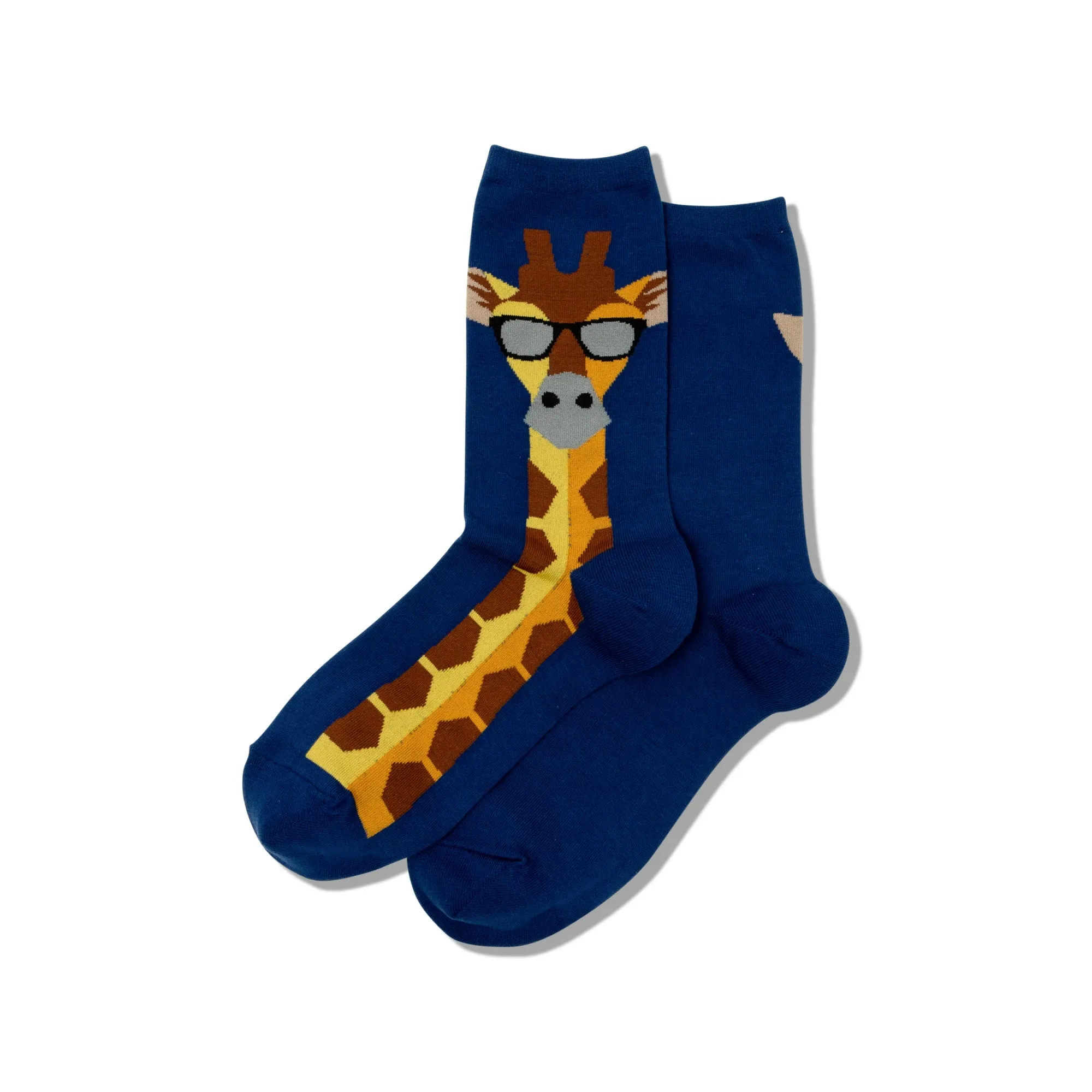 "Giraffe" Crew Socks by Hot Sox-Medium sold by Great Sox
