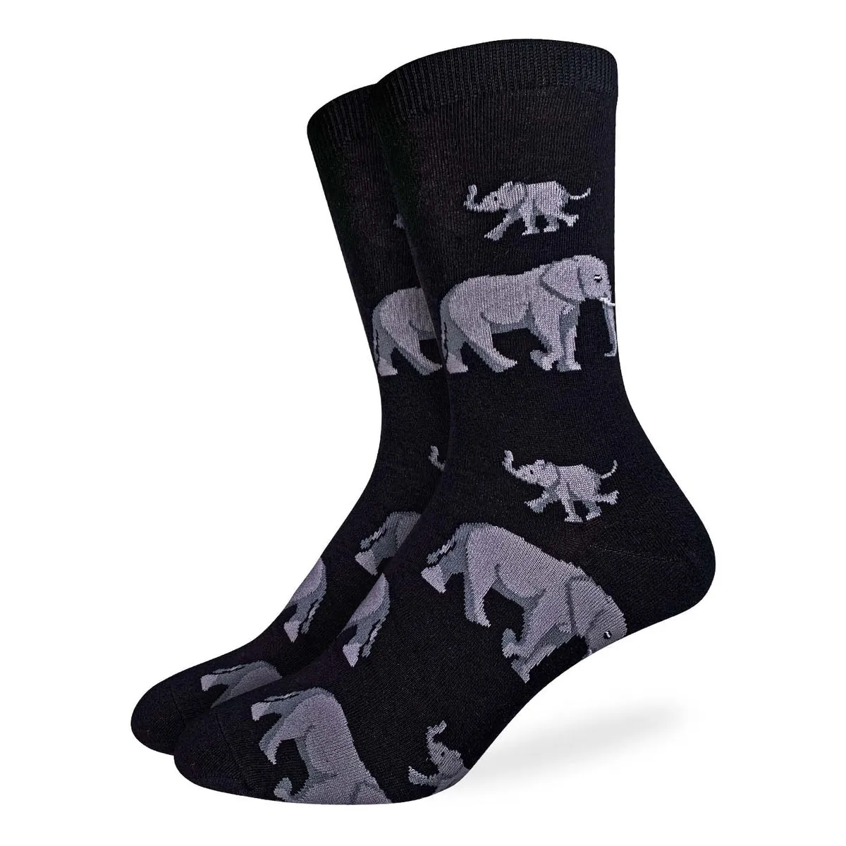 "Elephant Family" Cotton Crew Socks by Good Luck Sock sold by Great Sox product image thumbnail 2