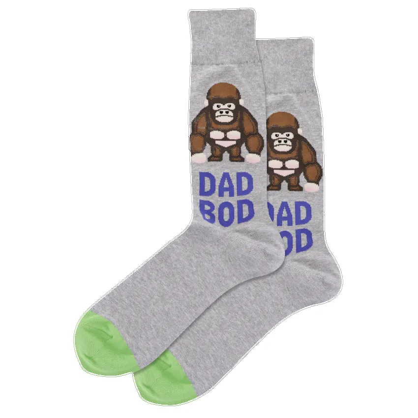 "Dad Bod" Crew Socks by Hot Sox - Large sold by Great Sox product image thumbnail 2