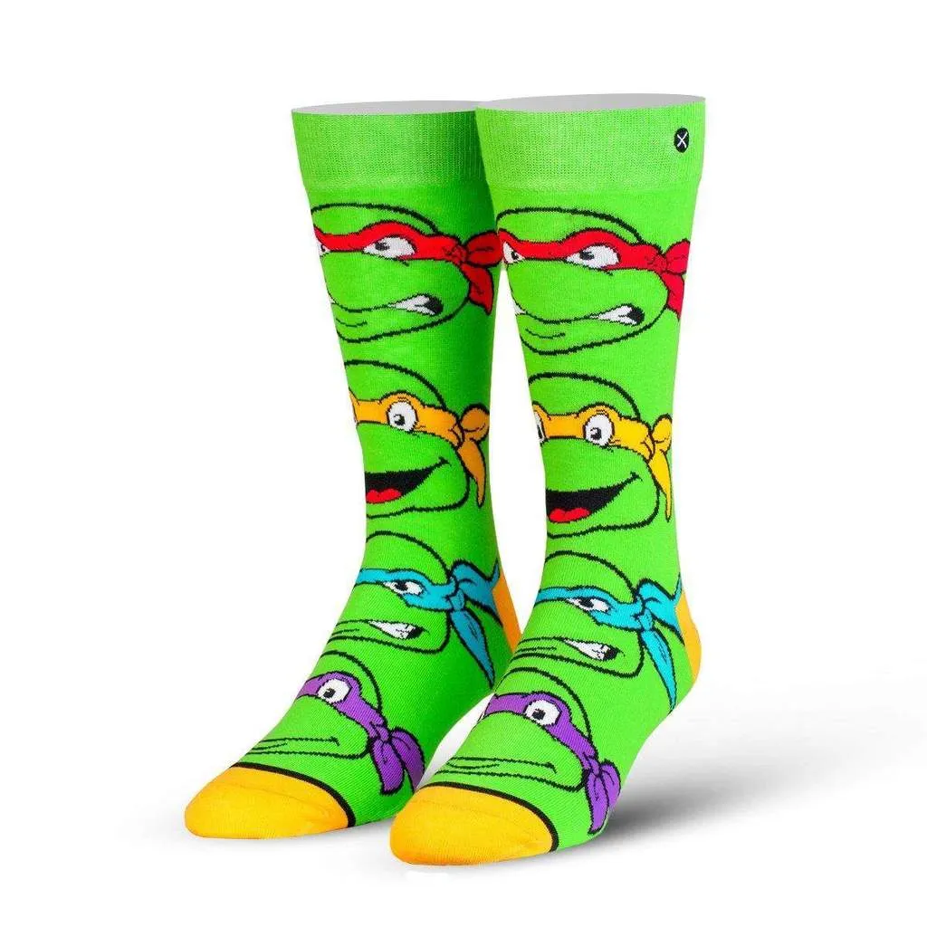 "Turtle Boy TMNT" Cotton Crew Socks by ODD Sox sold by Great Sox