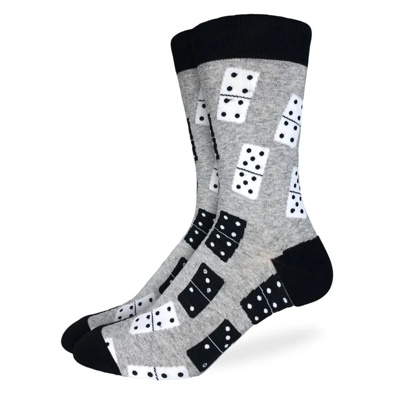 "Dominos" Crew Socks by Good Luck Sock - Large - SALE sold by Great Sox