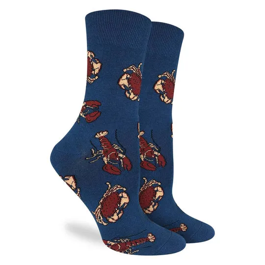 "Crabs & Lobsters" Crew Socks by Good Luck Sock - SALE sold by Great Sox