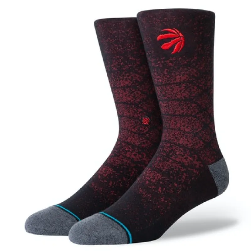 Stance "Raptors Snakeskin" Combed Cotton Crew Socks made by Stance
