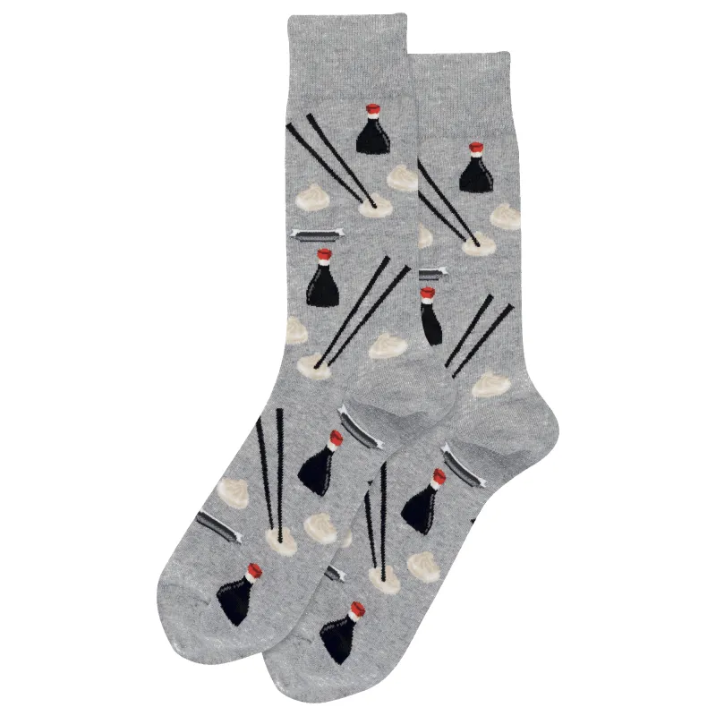 "Dumplings" Cotton Crew Socks by Hot Sox made by Hot Sox