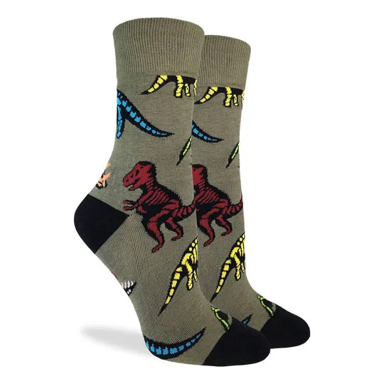 "Dinosaur Skeleton" Cotton Crew Socks by Good Luck Sock - SALE sold by Great Sox product image thumbnail 2