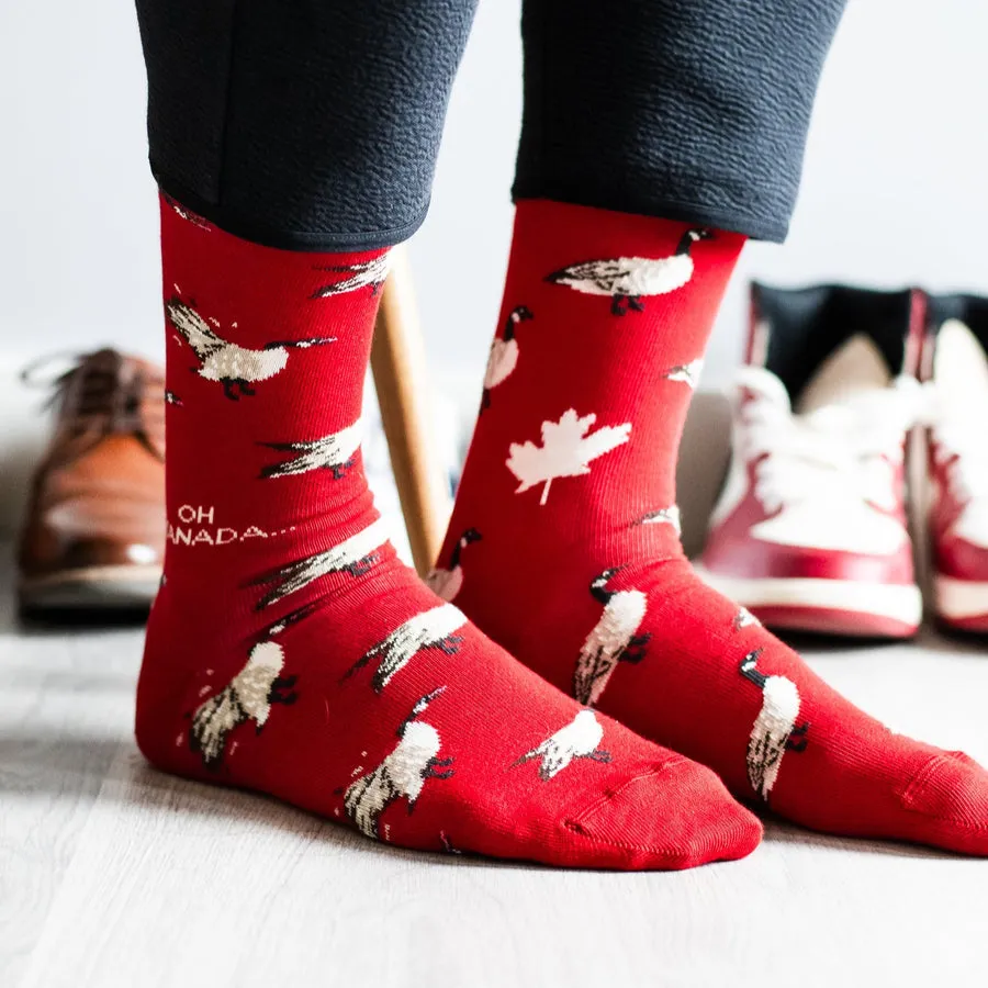 "Canada Goose" Landscape 85% Cotton Socks by Friday Sock Co sold by Great Sox product image thumbnail 2