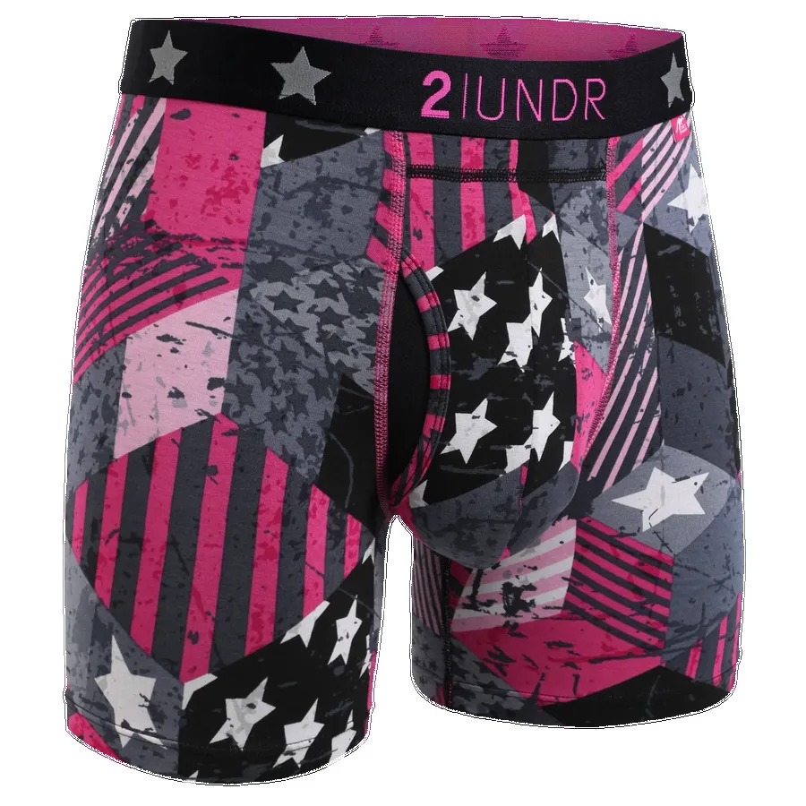 2UNDR Day Shift 6" Boxer Brief - Freedom 4 (CLEARANCE) sold by Great Sox