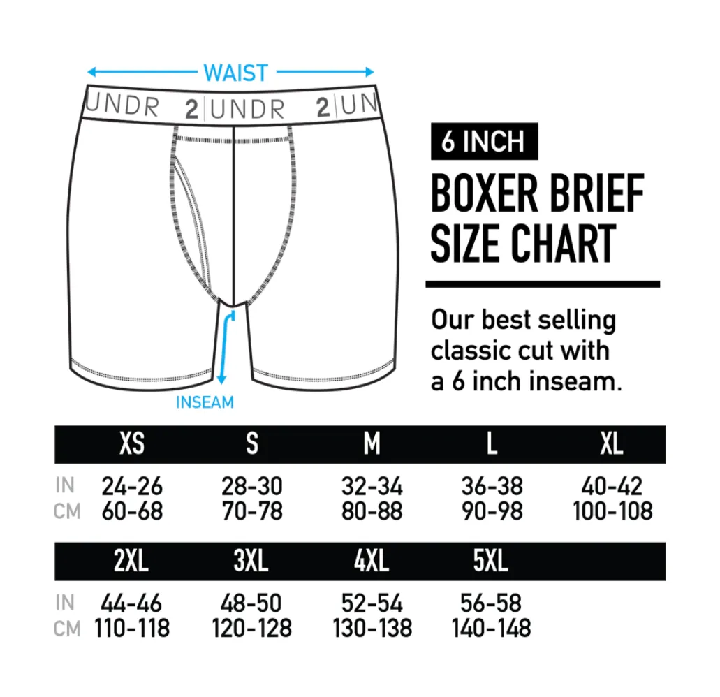 2UNDR Day Shift 6" Boxer Brief - Tigres (Clearance) sold by Great Sox product image thumbnail 4