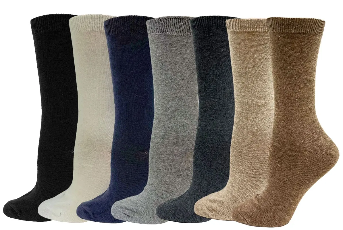 "Flat Knit" Cotton Dress Socks by Key - Medium made by Great Sox