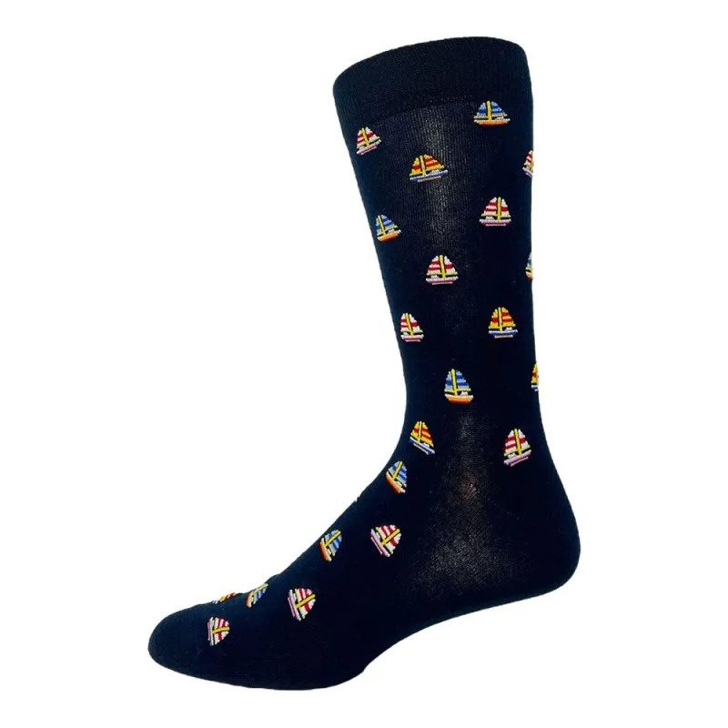 Cotton Dress "Boat" Wellness Socks- Men's made by Great Sox