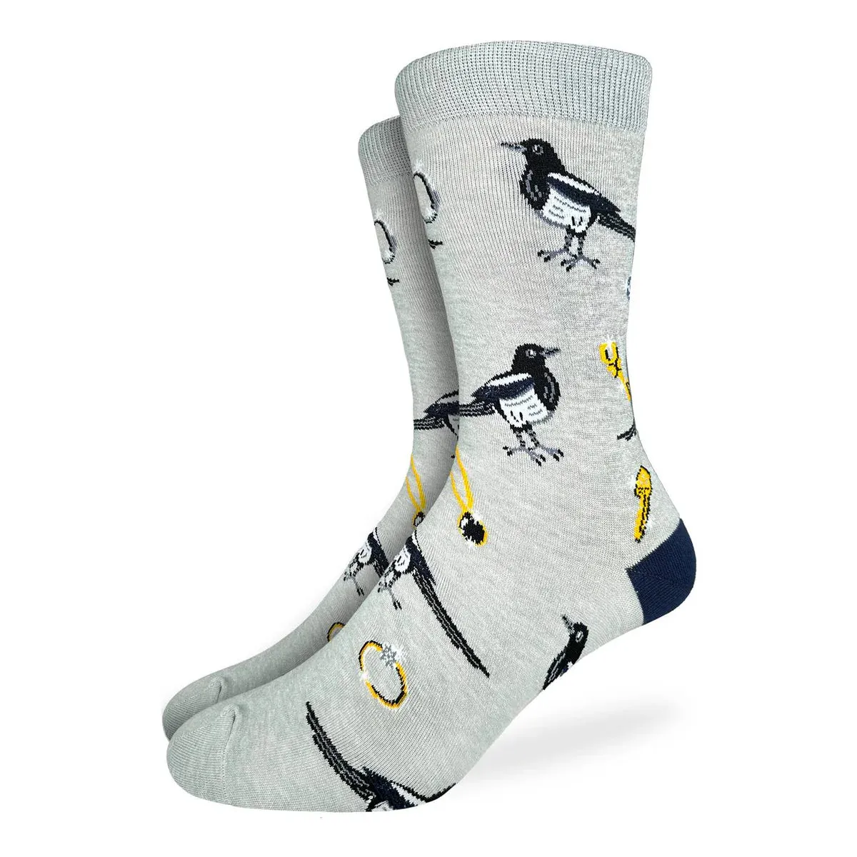 "Magpies" Cotton Crew Socks by Good Luck Sock sold by Great Sox product image thumbnail 4