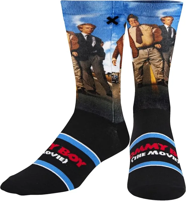 "Tommy Boy" Cotton Blend Crew Socks by ODD Sox - LARGE made by Odd Sox