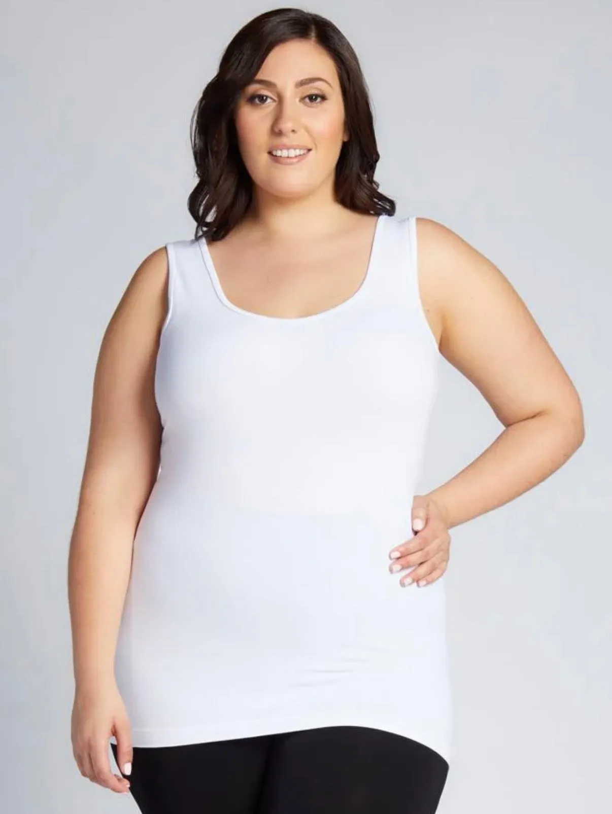 C'est Moi "PLUS SIZE Bamboo Thick Strap Tank" - Women's sold by Great Sox