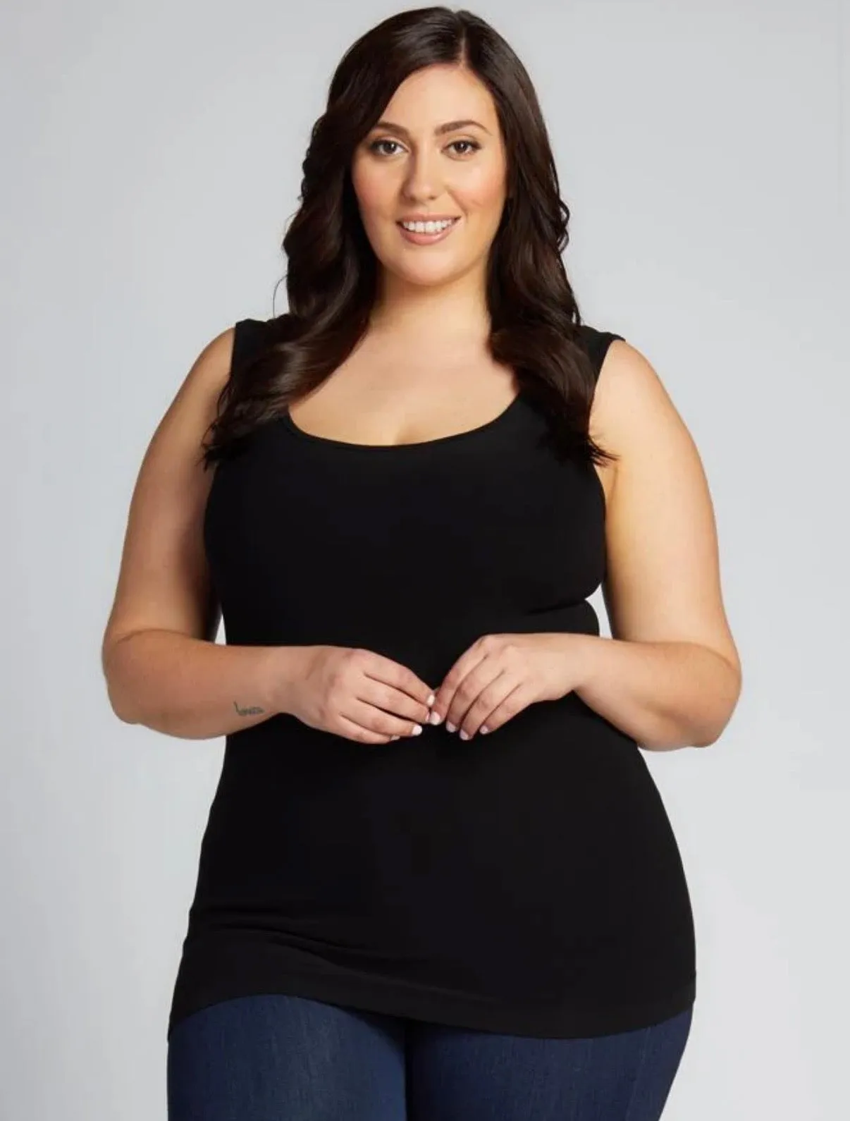 C'est Moi "PLUS SIZE Bamboo Thick Strap Tank" - Women's sold by Great Sox product image thumbnail 2