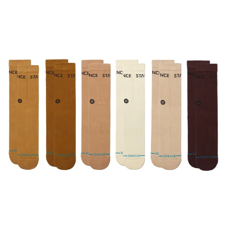 "Origin Crew Socks 6 Pack" Cotton Crew Socks by Stance made by Stance