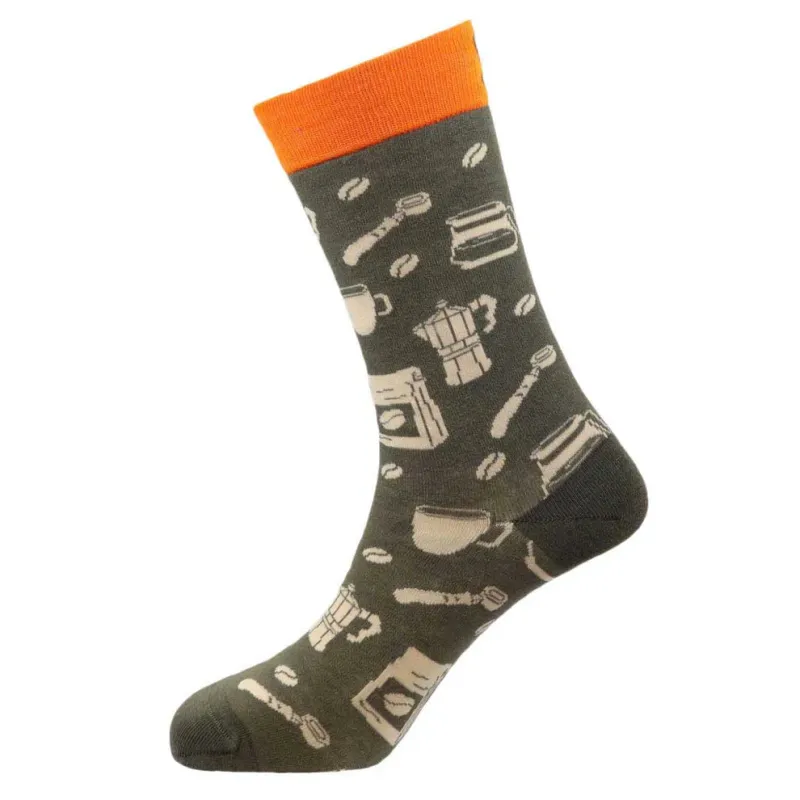 "Expresso" Bamboo Crew Socks By Sexy Socks made by Great Sox