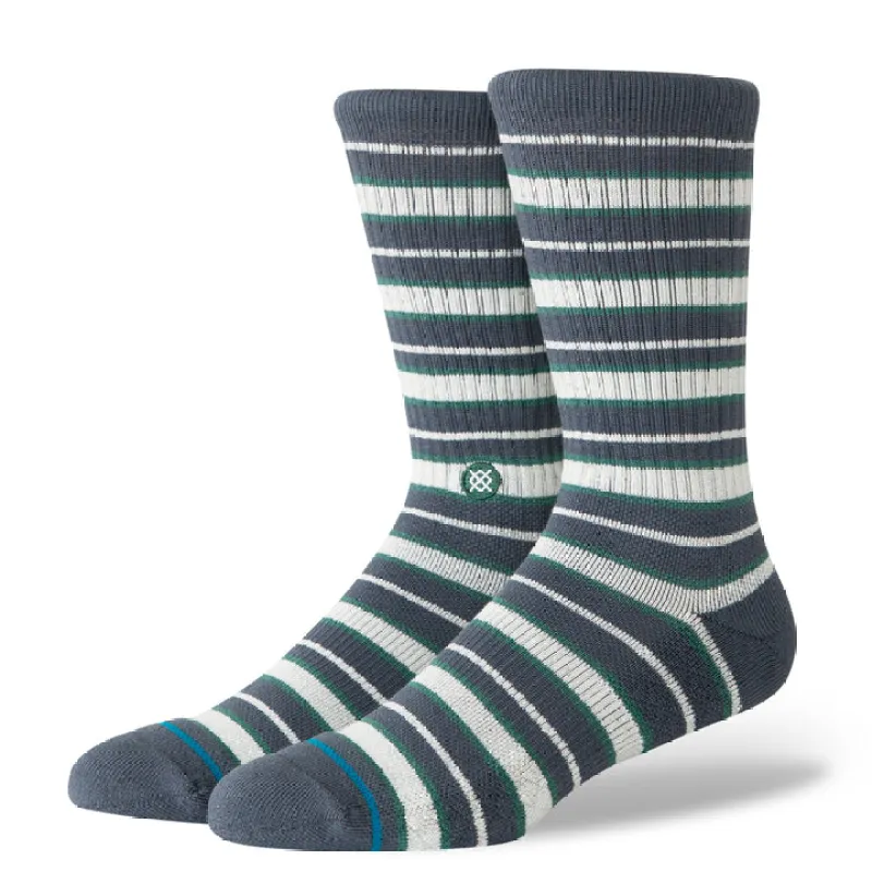"Signature Stripe" Casual Combed Cotton Blend Crew Socks by Stance made by Stance