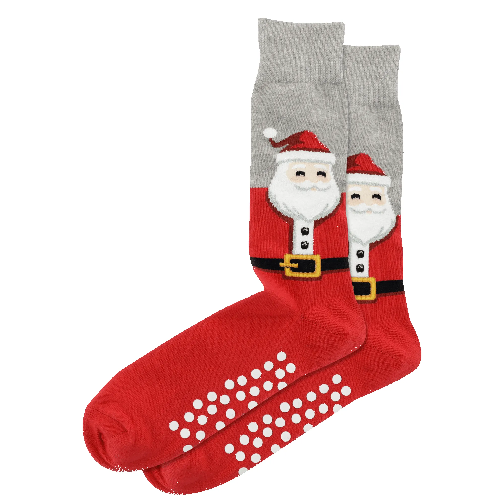 "Fuzzy Santa" Crew Socks by Hot Sox sold by Great Sox product image thumbnail 2