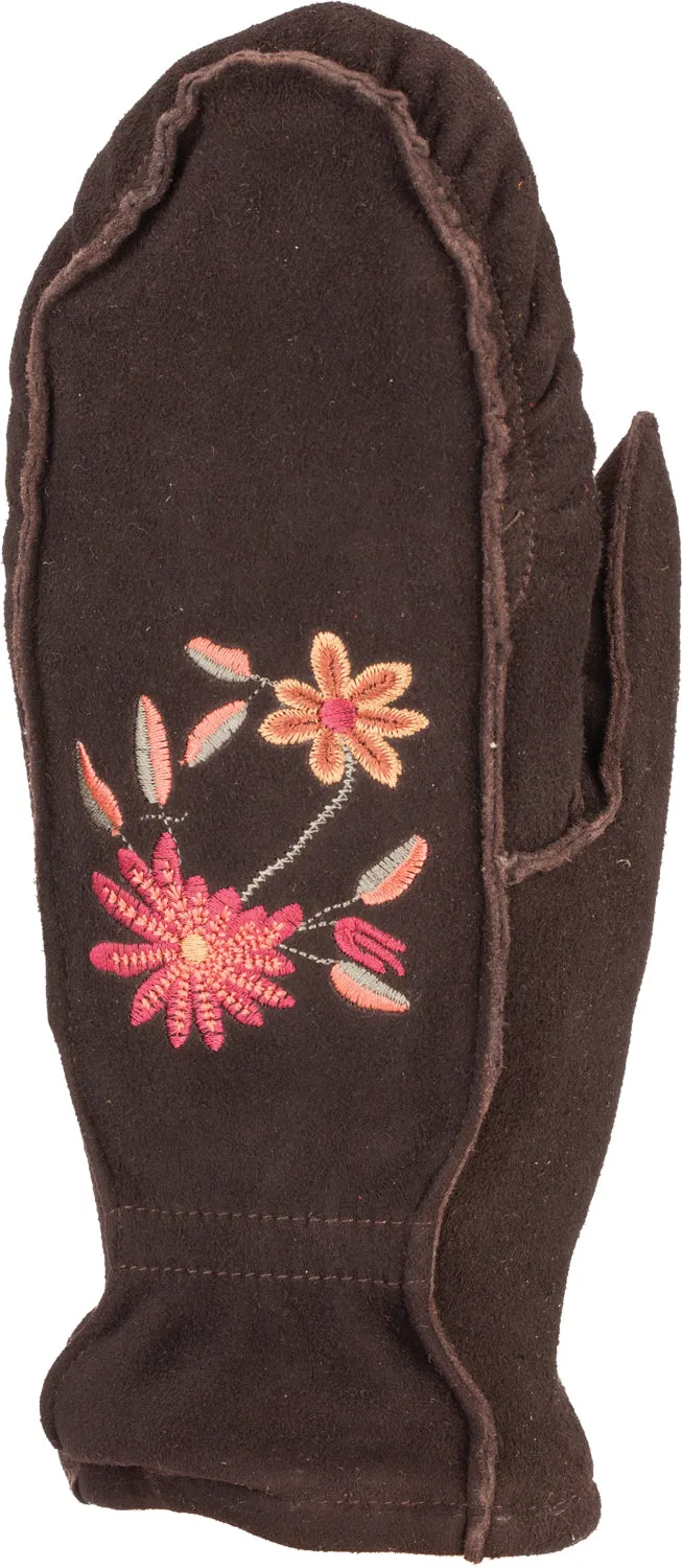 Embroidered Suede Mitt - Women sold by Auclair product image thumbnail 3