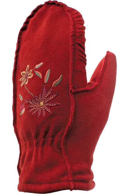 Embroidered Suede Mitt - Women sold by Auclair product image thumbnail 2
