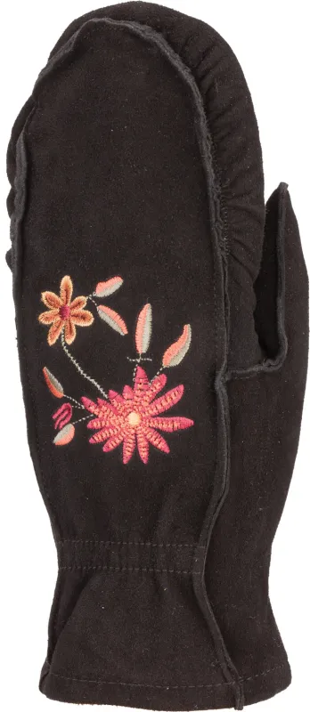 Embroidered Suede Mitt - Women sold by Auclair