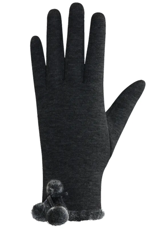 Pom Pom Gloves - Women sold by Auclair