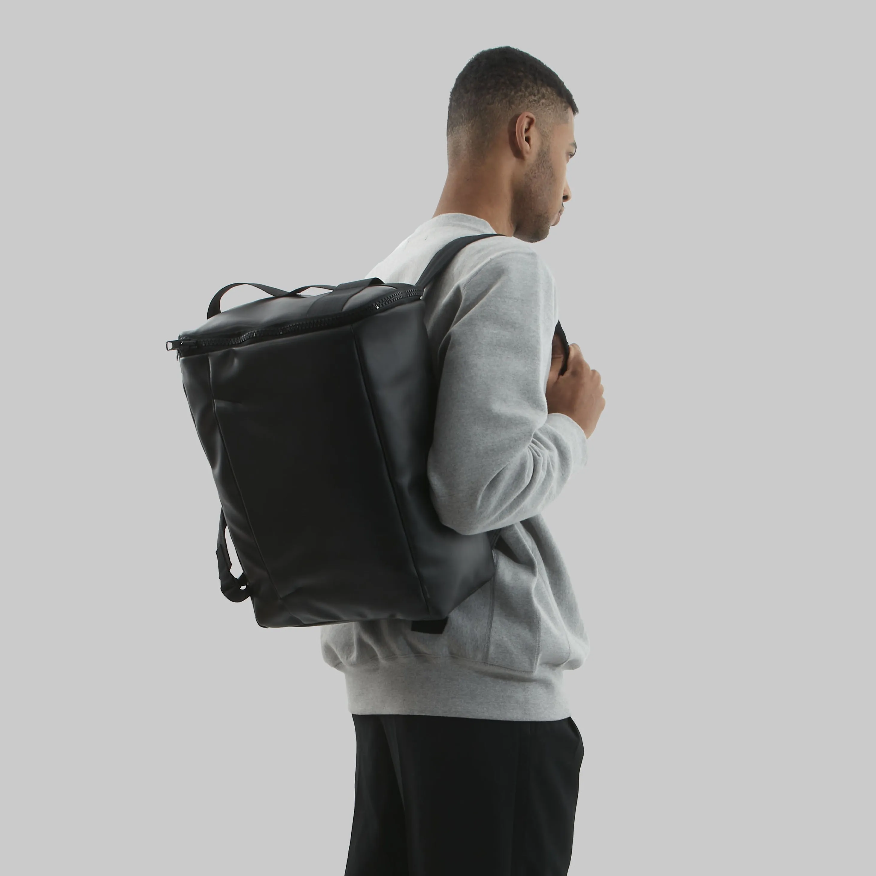 Repurposed WRIGHT Backpack in upcycled leather sold by BEDI product image thumbnail 4